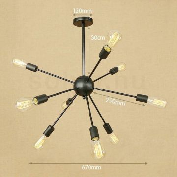 antik-9-karu-csillar-lampa