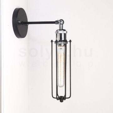 antik-fali-lampa-matt-fekete-fenyes-krom-szin-csepp-alaku-raccsal