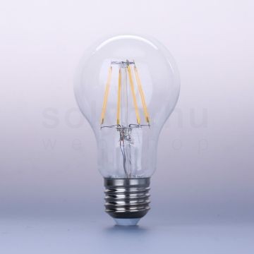 LED Filament dekor izzó - A60 - 4W - E27 - meleg fehér