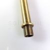 Menetes vegű cső 10cm antik bronz szín
