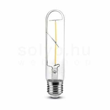 Filment dekor izzó - T136 - 2 watt - meleg fehér