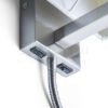 TAINA lámpabúrával fehér matt nikkel 230V LED E27 LED 15+3W 25°  3000K