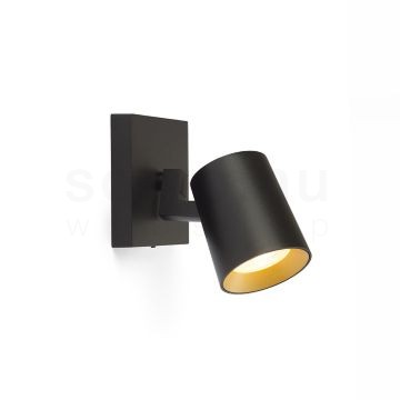KENNY I felületre szerelhető fekete/aranysárga  230V LED GU10 8W