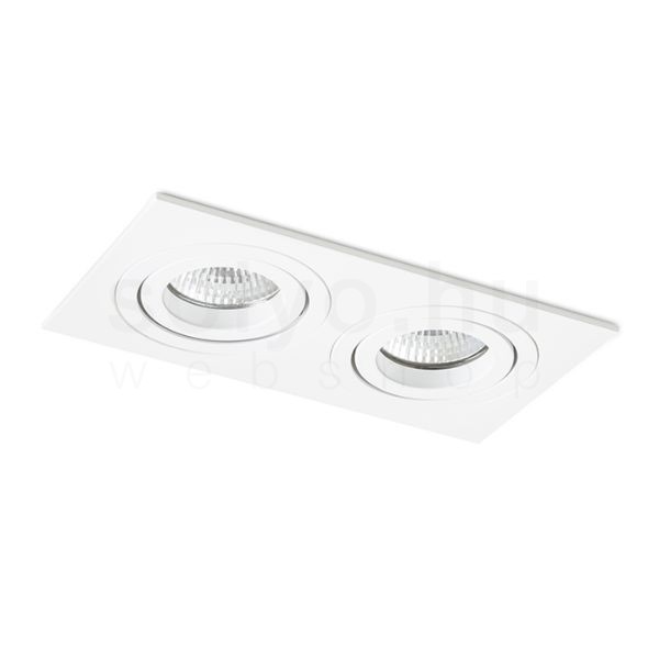 PASADENA GU10 SQ II süllyesztett lámpa fehér  230V LED GU10 2x7W