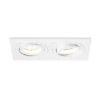 PASADENA GU10 SQ II süllyesztett lámpa fehér  230V LED GU10 2x7W