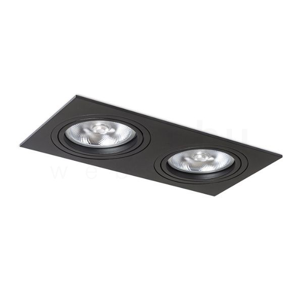 PASADENA G53 SQ II  fekete  230V LED G53 2x15W