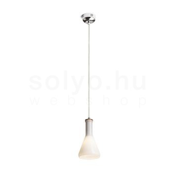 PULIRE CON függő lámpa  opál üveg/fa/króm 230V LED E14 6W
