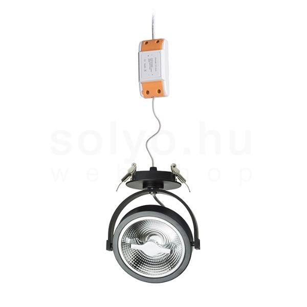 KELLY LED DIMM félsüllyesztett fekete  230V LED 12W 24°  3000K