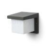 HIDE SQ fali lámpa antracit  230V LED E27 15W IP44