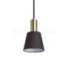 ICAR függő lámpa fekete/aranysárga  230V LED E27 11W
