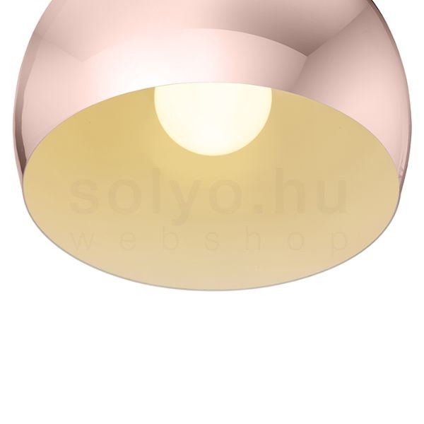 ASTON 30 függő lámpa  réz 230V LED E27 15W