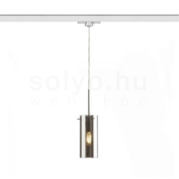 SANSSOUCI háromfázisú áramkörös sínre  krómozott üveg 230V LED E27 15W