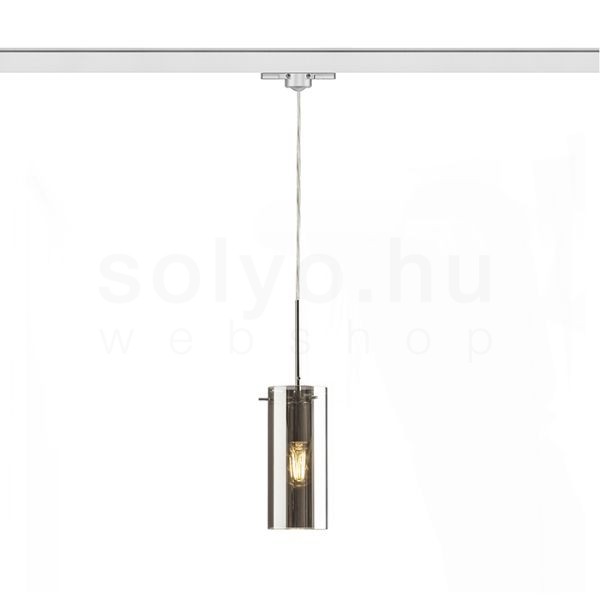 SANSSOUCI háromfázisú áramkörös sínre  krómozott üveg 230V LED E27 15W