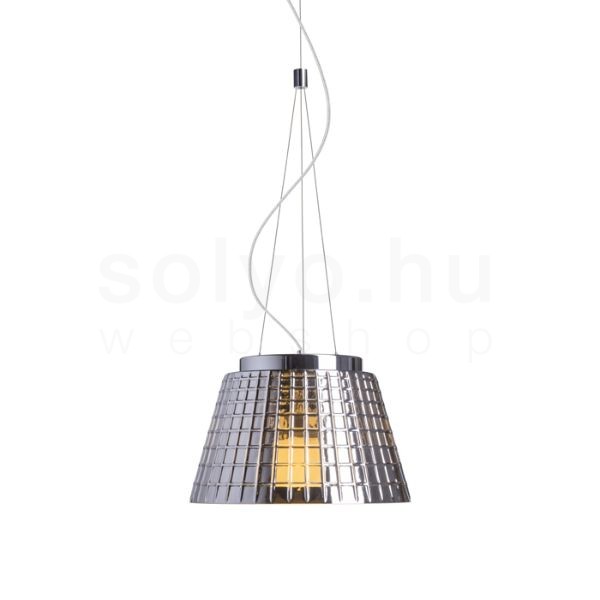 CORONA függő lámpa  krómozott üveg 230V LED E27 15W