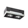 ELECTRA II  fekete  12V LED G53 2x15W