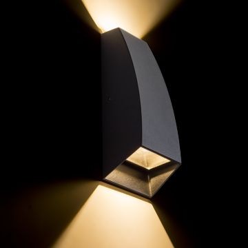 PIA fali lámpa antracitszürke 230V LED 2x3W IP54 3000K