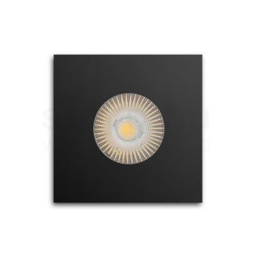 WATERBOY SQ  matt fekete  230V LED 10W 40° IP65  3000K