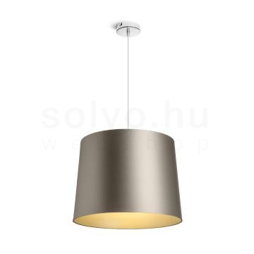 ASPRO 40/30 lámpabúra  Monaco galamb szürke/ezüst PVC  max. 23W