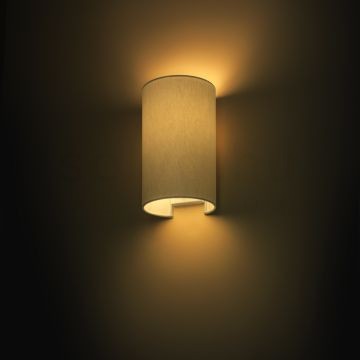 RON W 15/25 fali lámpa  Chintz világosszürke/fehér PVC 230V LED E27 15W