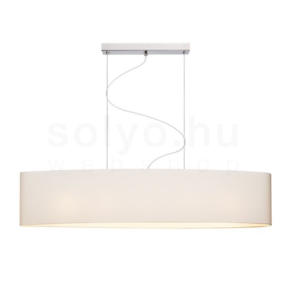 CASUAL 120/25 lámpabúra  Polycotton fehér/fehér PVC  max. 23W
