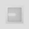 DEZA négyzetes  alumínium/szatén üveg 230V LED G9 5W IP54