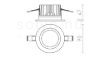 TOLEDO R  fehér  230V LED 7W 60° IP44  3000K
