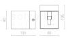 ESSEX fali lámpa matt fehér  230V LED G9 5W