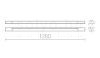 AMENITY 120 fali lámpa króm 230V LED 14W IP44 3000K