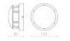 FAROS kültéri antracitszürke  230V LED 3W IP54  3000K
