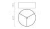 RON 60/19 lámpabúra  Polycotton fehér/fehér PVC  max. 23W