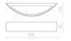 CRESCENT L fali lámpa  gipsz 230V LED E14 2x6W