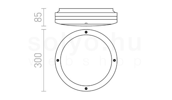 SONYA 30  fekete  230V LED E27 2x11W IP54