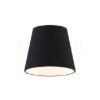 NIZZA 18/15 lámpabúra  Polycotton fekete/fehér PVC  max. 28W