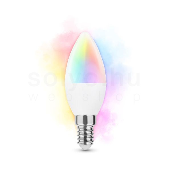 Modee LED Smart (Tuya Wi-Fi) Candle (Gyertya) C38 4,9W E14 180° RGB (470 lumen)