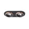 SHARM R II süllyesztett lámpa fekete/fekete réz 230V LED 2x10W 24°  3000K