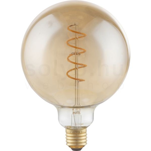 LED filament dekor izzó - G125 - 4 watt - spirál