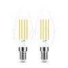 2 DB.LED Filament Canlde C35 7W E14 360° 2700K (806 lumen)