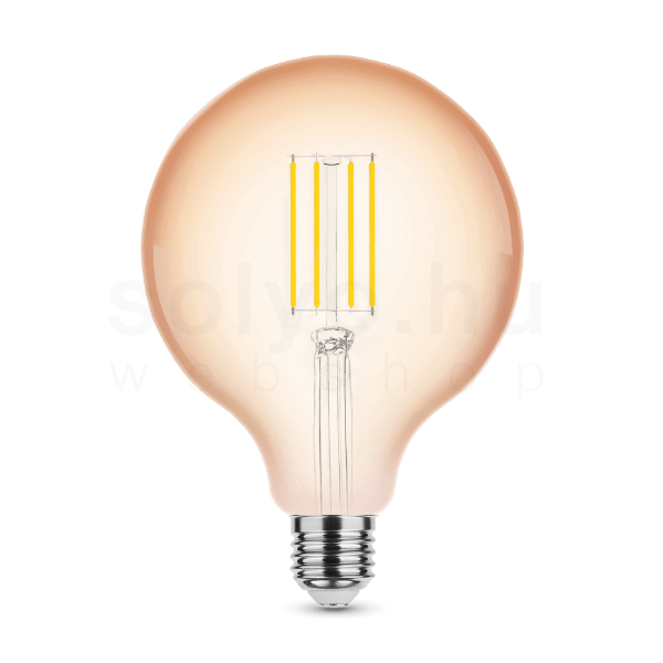 LED Filament Amber Globe G125 4W E14 320° 1800K (300 lumen) dimm.