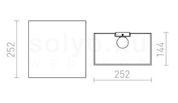 LOPE W 25/14 fali lámpa  Polycotton fekete/fehér PVC 230V LED E27 15W