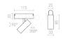 LOKI 8 a WEGA/WAWE rendszerekhez fekete  24= LED 6W 24°  3000K 4000K 6500K