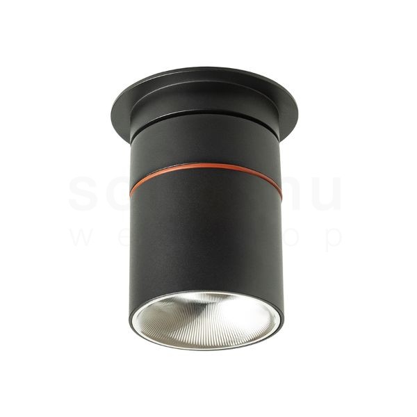 AUGUSTA süllyesztett lámpa fekete króm 230V LED 12W 36°  3000K