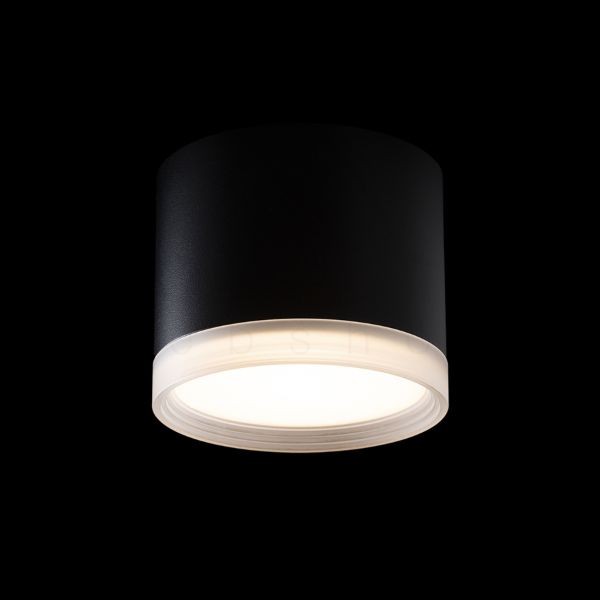 MEMA mennyezeti lámpa fekete szatén akril 230V LED GX53 7W