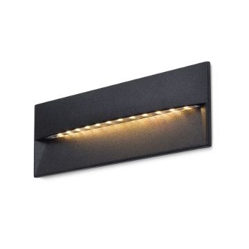 REP 18 süllyesztett lámpa fekete  230V LED 6W 90° IP65  3000K
