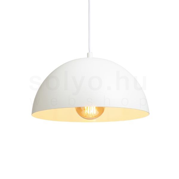 GLADYS 30 függő lámpa fehér/fehér  230V LED E27 15W