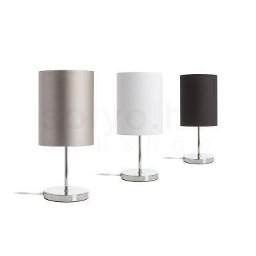 NYC/RON 15/20 asztali lámpa  Polycotton fehér/króm 230V LED E27 15W
