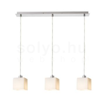 DADOS III 60 függő lámpa  opál üveg/matt nikkel 230V LED E27 3x11W