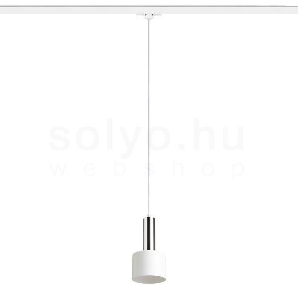 GIULIA 12 három áramkörös sínre fehér króm 230V LED E27 11W