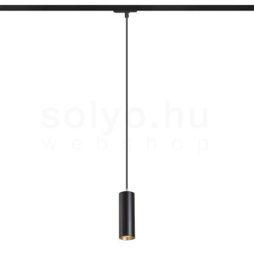 MAVRO egy áramkörös sínen függő lámpa fekete/aranysárga  230V LED 12W 38°  3000K