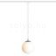 LUNA 25 három áramkörös sínre  opál üveg/króm 230V LED E27 15W
