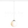 LUNA 25 egy áramkörös sínre  opál üveg/króm 230V LED E27 15W